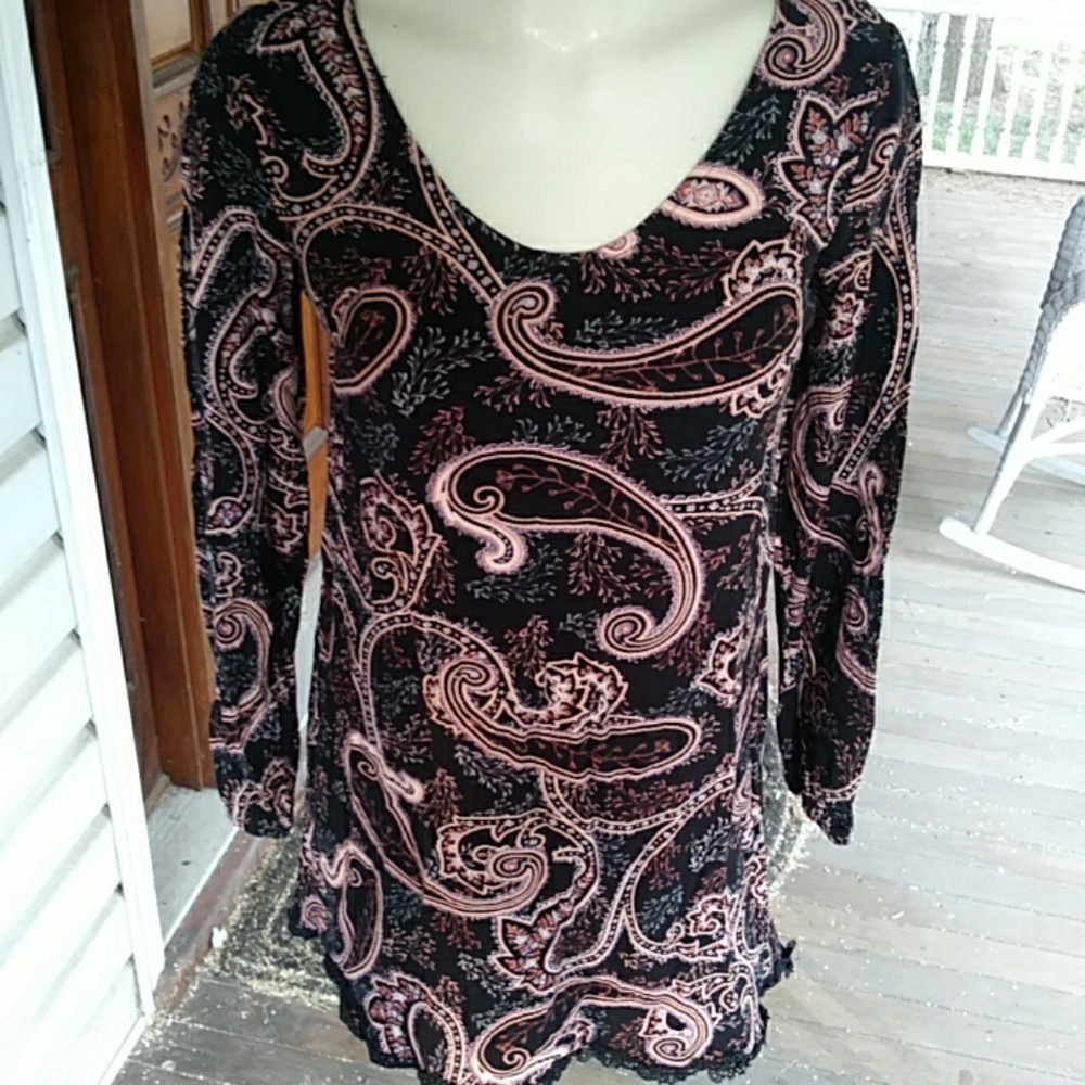 Xhilaration paisley dress tunic top